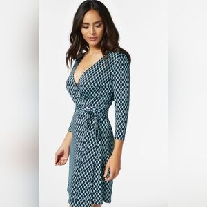 ✨️💲⬇️DIANE von FURSTENBERG Wrap Dress sz 8 Stretch